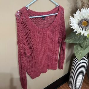 American Eagle Outfitters Women's Rose Knit Sweater